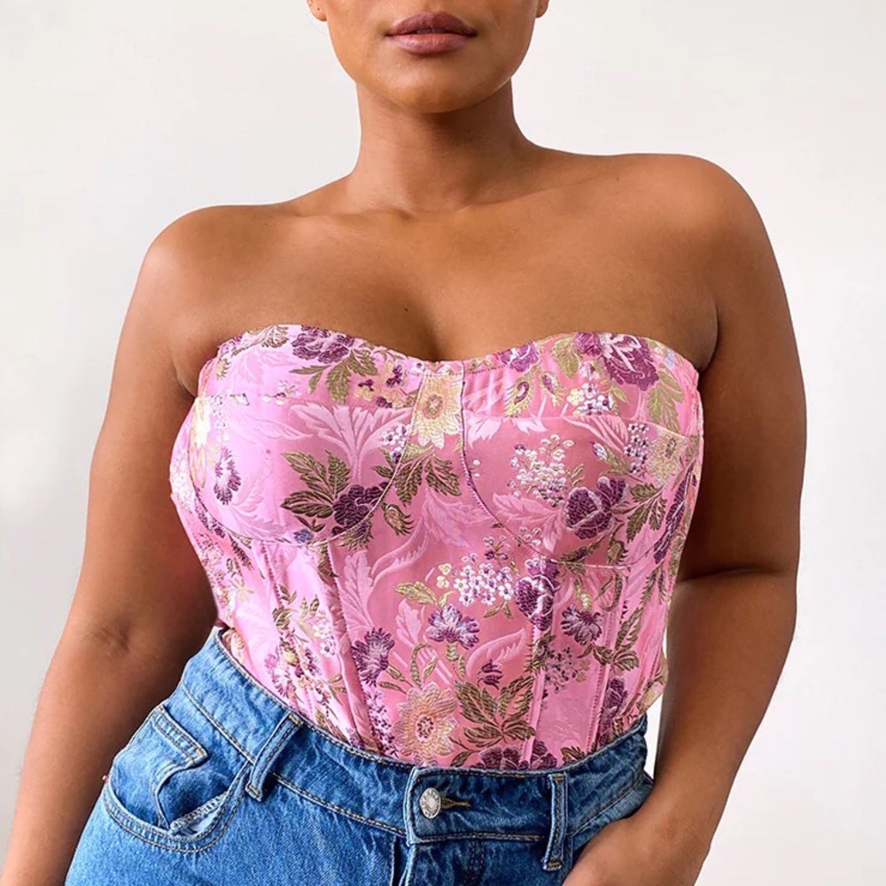 - NWT PLT floral corset
